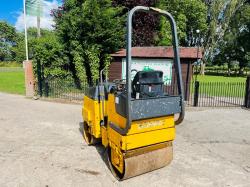 BOMAG BW80AD DOUBLE DRUM ROLLER C/W ROLE FRAME *VIDEO*