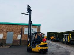 CATERPILLAR GP18N CONTAINER SPEC FORKLIFT*C/W PALLET TINES*VIDEO*