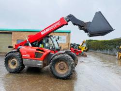 MANITOU MLT 741 TURBO TELEHANDLER*AG SPEC*C/W NEW BUCKET*VIDEO*