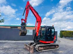 KUBOTA KX080-4A2 EXCAVATOR* YEAR 2021*C/W SELECTOR GRAB*VIDEO*