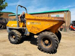 BENFORD TEREX PT6000 STRAIGHT TIP DUMPER*VIDEO*