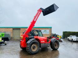 MANITOU MLT 741 TURBO TELEHANDLER*AG SPEC*C/W NEW BUCKET*VIDEO*