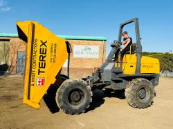 TEREX PT9000 9 TONNE STRAIGHT TIP DUMPER*C/W ROLL BAR*VIDEO*