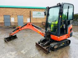 KUBOTA KX016-4 EXCAVATOR*C/W BUCKET*YEAR 2013*2212 HOURS*VIDEO*