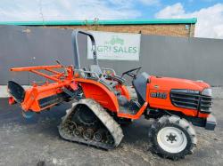 KUBOTA GB180 HALF TRACK COMPACT TRACTOR*C/W ROTOVATOR*VIDEO*