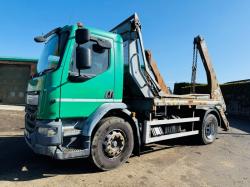 DAF LF220FA RIGID SKIP LORRY*C/W PULL OVER NET*YEAR 2017*VIDEO*