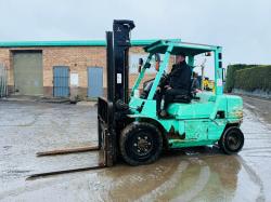 MITSUBISHI FD40K 2 FORKLIFT*C/W SIDESHIFT*YEAR 2008*VIDEO*