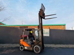 DOOSAN G25P-7 FORKLIFT*C/W FORK POSITIONER*YEAR 2019*VIDEO*