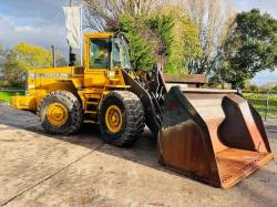  VOLVO L90C 4WD LOADING SHOVEL C/W TOE TIP BUCKET *VIDEO*