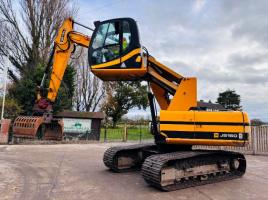 JCB JS160LC HIGH RISE CABIN SCRAP HANDLER C/W ROTATING SELECTOR GRAB *VIDEO*