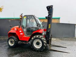 MANITOU M30-4 3 STAGE MASTED FORKLIFT*YEAR 2014*C/W PALLET TINES*VIDEO*