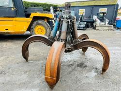 TEREX FUCHS HDMS 5 TINE HYDRAULIC SCRAP GRAB*YEAR 2015*VIDEO*