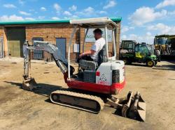 TAKEUCHI TB016 EXCAVATOR*C/W EXPANDING TRACKS*YEAR 2013*VIDEO*