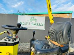 AMMANN AV12-2 DOUBLE DRUM ROLLER*TURNS OVER DIESEL ISSUES*VIDEO*