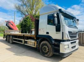 IVECO STRALIS 330 EEV 6X2 FLAT BED LORRY *YEAR 2013* (CRANE NOT INCLUDED) 