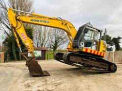 KOMATSU PC228USLC-3 EXCAVATOR * ZERO SWING * C/W DEMOLITION GARUDS *VIDEO*