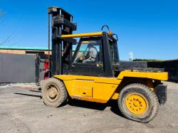 DCH DOH 12 TONNE 2 STAGE MAST LIFT *C/W 8FT TINES*VIDEO*