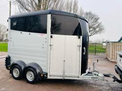 IFOR WILLIAMS TWIN AXLE HORSE BOX *YEAR 2022* C/W PARTITION 