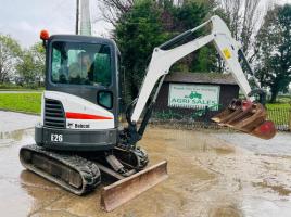 BOBCAT E26 EXCAVATOR *YEAR 2014, 3897 HOURS* C/W QUICK HITCH *VIDEO*