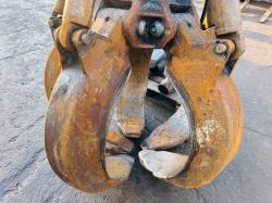 TEREX/FUCHS HDMS 5 TINE ROATING SCRAP GRAB *YEAR 2018, TO SUIT 32 TON* VIDEO*