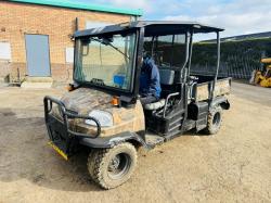 KUBOTA RTV 1140 CPX* C/W HYDRAULIC TIP*YEAR 2014*VIDEO*