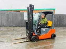TOYOTA TRAIGO 48 18 ELECTRIC FORKLIFT*C/W SIDESHIFT*YEAR 2017*VIDEO*