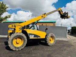 CAT TH330B TURBO TELEHANDLER*C/W EURO ADAPTION PLATE*VIDEO*