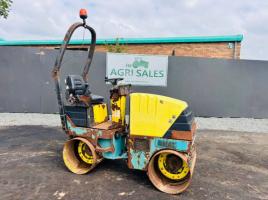 AMMANN AV12-2 VIBRATING DOUBLE DRUM ROLLER*C/W ROLL BAR*VIDEO*