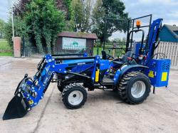 SONALIKA T2A 4WD TRACTOR *ONLY 26 HOURS* C/W LOADER, BUCKET & FLAIL CUTTER *VIDEO*