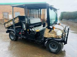 KUBOTA RTV 1140 CPX* C/W HYDRAULIC TIP*YEAR 2014*VIDEO*