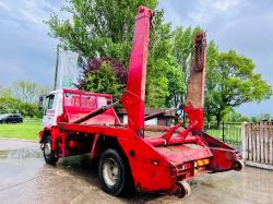 MAN 18.225 4X2 SKIP LORRY  C/W MANUAL GEAR BOX & TELESCOPIC ARMS *VIDEO*