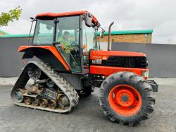 KUBOTA M100 HALF TRACK TRACTOR*C/W REAR LINKAGE & PTO*1216 HOURS*VIDEO*