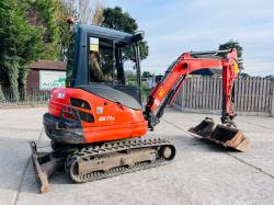 KUBOTA KX71-3 EXCAVATOR *YEAR 2014, 4211 HOURS, ONE OWNER FROM NEW*VIDEO*