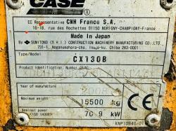 CASE CX130 HIGH CABBED EXCAVATOR*C/W STEEL TRACKS*VIDEO*