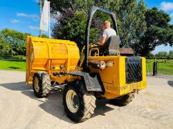 BARFORD SX6000 4WD 6 TON DUMPER C/W ROLE BAR *VIDEO*