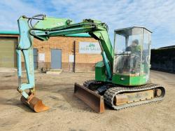 MITSUBISHI MX55 RUBBER TRACKED EXCAVATOR*C/W OFFSET BOOM*VIDEO*