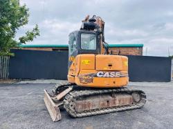 CASE CX75SR RUBBER BLOCK PAD TRACKED EXCAVATOR*C/W CLAMSHELL BUCKET*VIDEO*