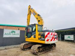 KOMATSU PC130 TRACKED EXCAVATOR*C/W QUICK HITCH*YEAR 2009*VIDEO*