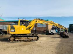 KOMATSU PC130-8 EXCAVATOR*C/W ROTATING SELECTOR GRAB*YEAR 2012*VIDEO*