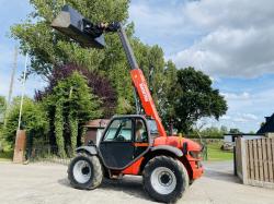 MANITOU MLT627 TURBO 4WD TELEHANDLER C/W BUCKET AND PALLET TINES 