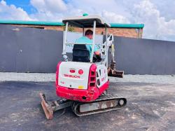 TAKEUCHI TB216 MINI EXCAVATOR*YEAR 2019*C/W 3 BUCKETS/RIPPER*VIDEO*