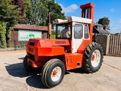 FINLAY F60 ROUGH TERRIAN FORKLIFT C/W TWO STAGE MAST *VIDEO*