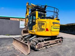 KOMATSU PC138US-11 EXCAVATOR*C/W BUCKET*READING 8387 HOURS*YEAR 2018*VIDEO*