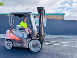 DOOSAN D25S-5 3 STAGE MAST FORKLIFT*YEAR 2012*VIDEO*