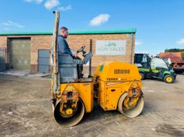 TEREX BENFORD TV1200D DOUBLE DRUM ROLLER*C/W VIBRATE*VIDEO*