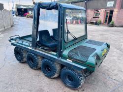 HILLCAT 8WD UTLITY VEHICLE C/W EASY SHEET CANOPY 