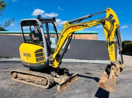 WACKER NEUSON 28Z3 EXCAVATOR *YEAR 2013, 3169 HOURS* C/W VERTICLE DIG SYSTEM *VIDEO*
