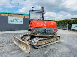 KUBOTA KX080-4A EXCAVATOR *C/W BUCKET* YEAR 2018*VIDEO*