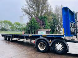 SDC 45 FOOT TRI-AXLE CONSTRUCTION SPEC FLAT BED TRAILER *IN TEST* VIDEO *