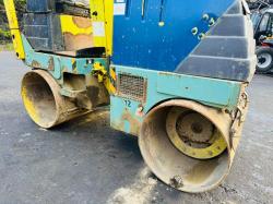 AMMANN AV12-2 DOUBLE DRUM ROLLER*TURNS OVER DIESEL ISSUES*VIDEO*